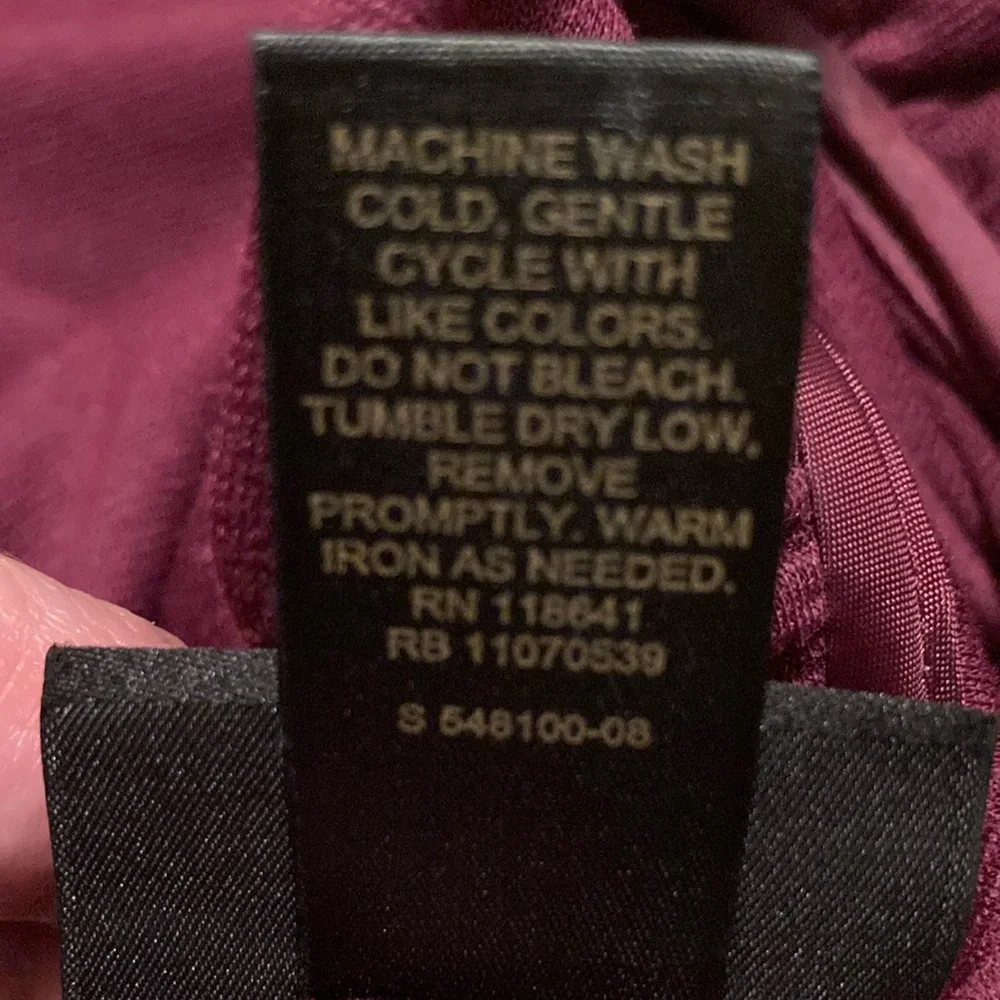 SALE❗️Lane Bryant Women’s Plus Size 16 Midi Wrap Dress / Burgundy Wine / EUC - Picture 9 of 9